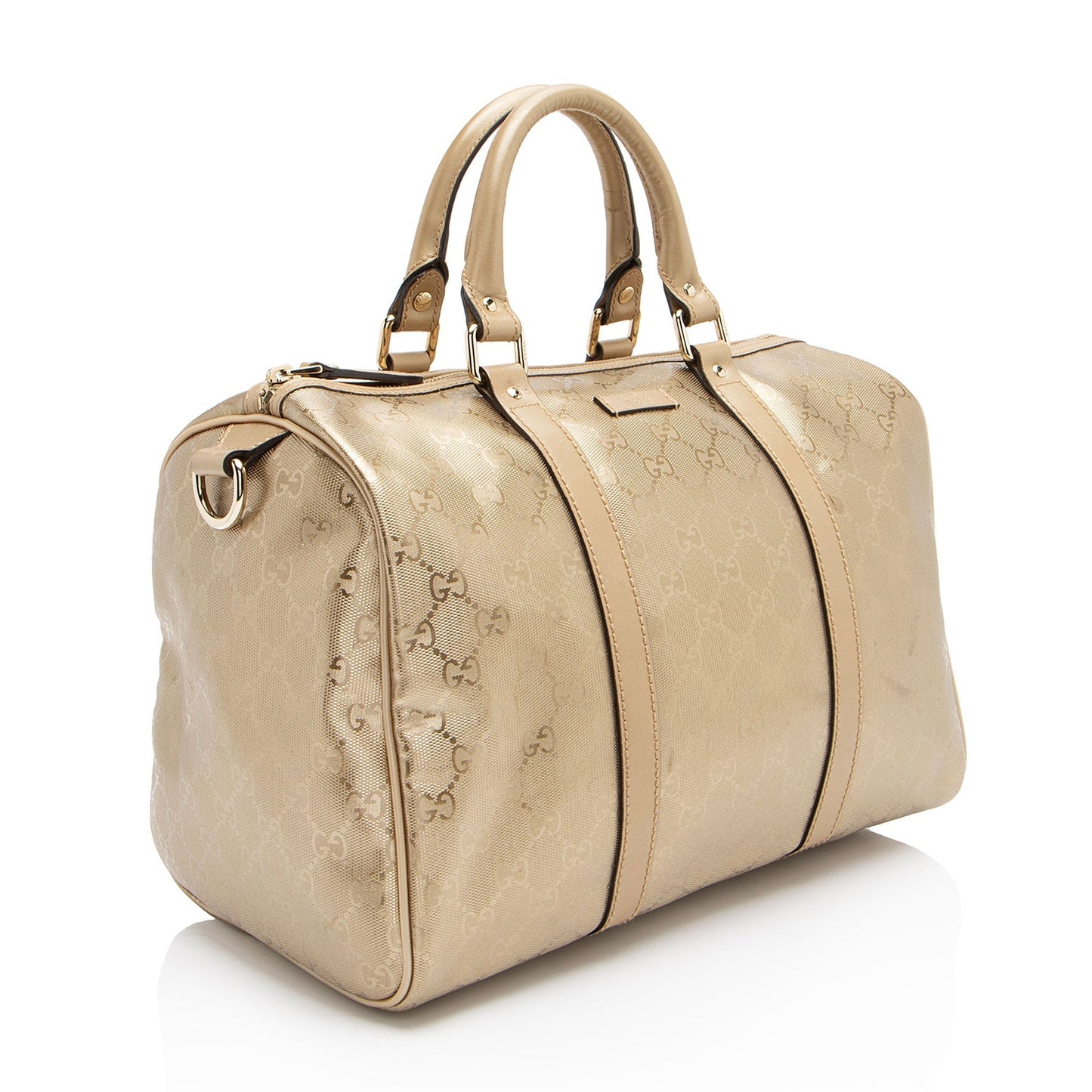 Gucci Leather Canvas Handbag