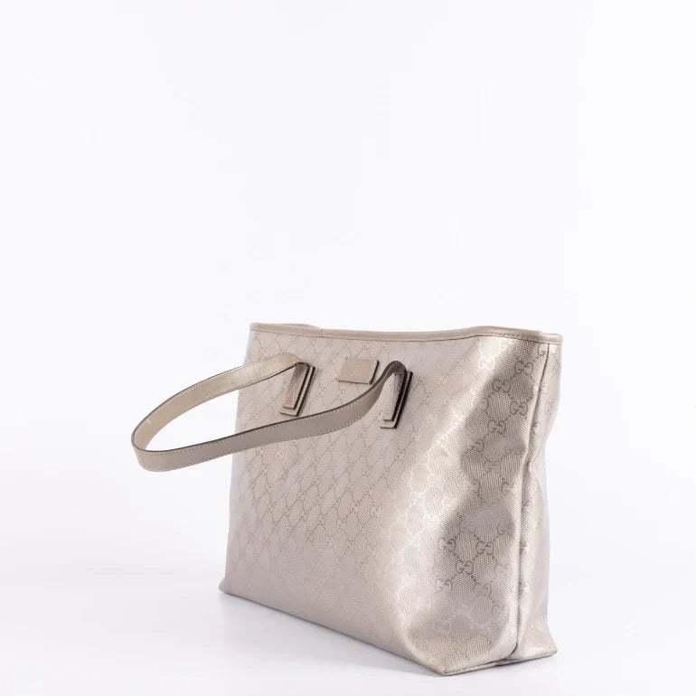 Gucci Lou Monogram Leather Canvas Tote