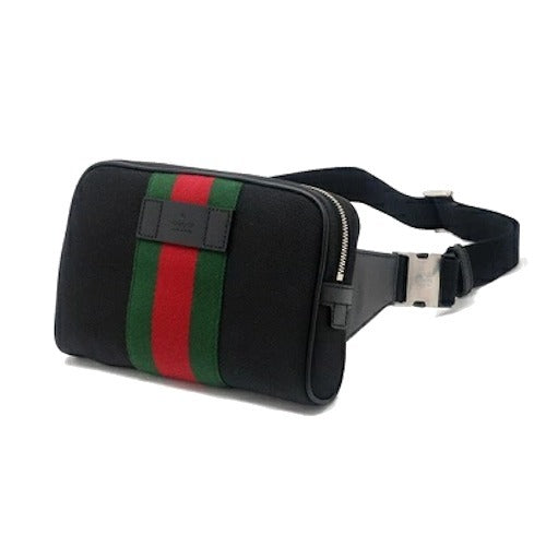 Gucci Monogram Nylon Leather Canvas Crossbody