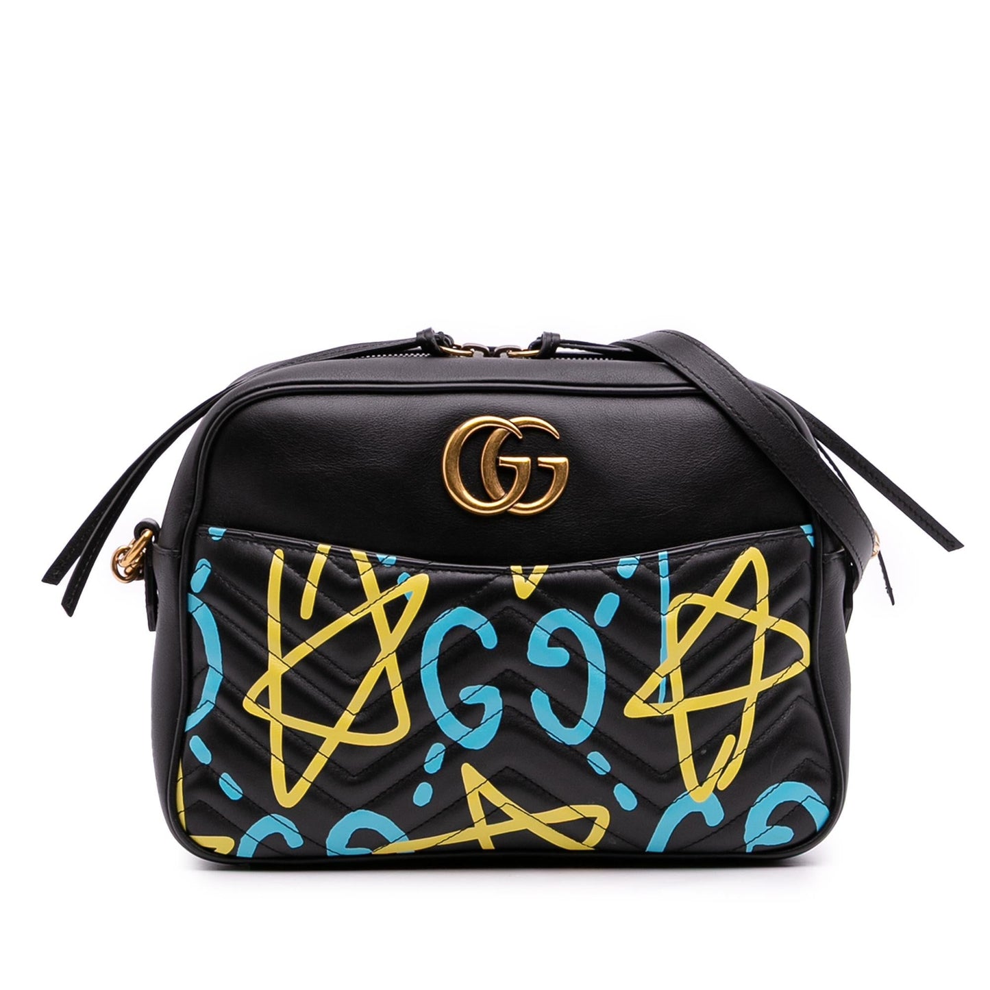 Gucci GG Marmont Matelasse Leather Gucci Ghost Crossbody