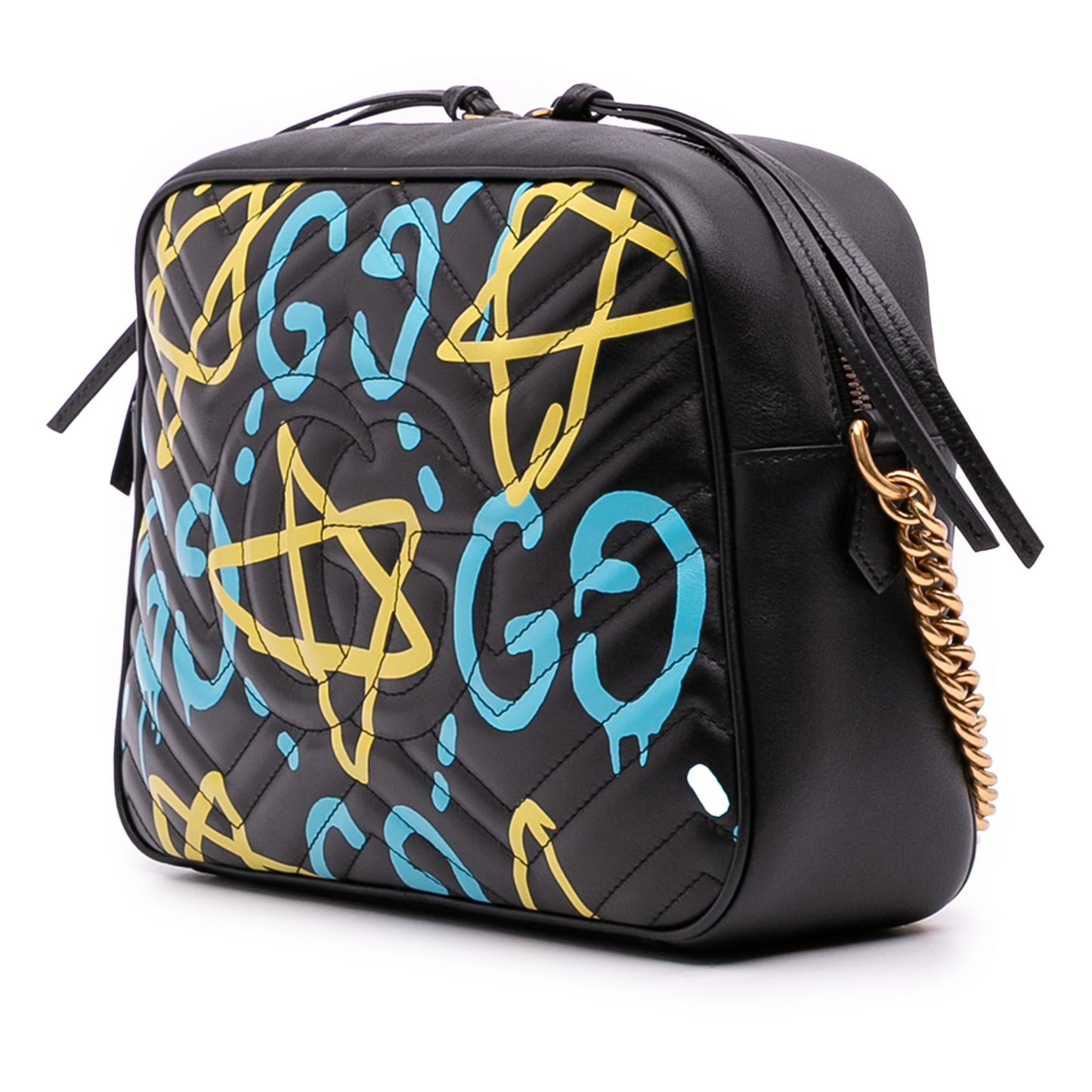 Gucci GG Marmont Matelasse Leather Gucci Ghost Crossbody