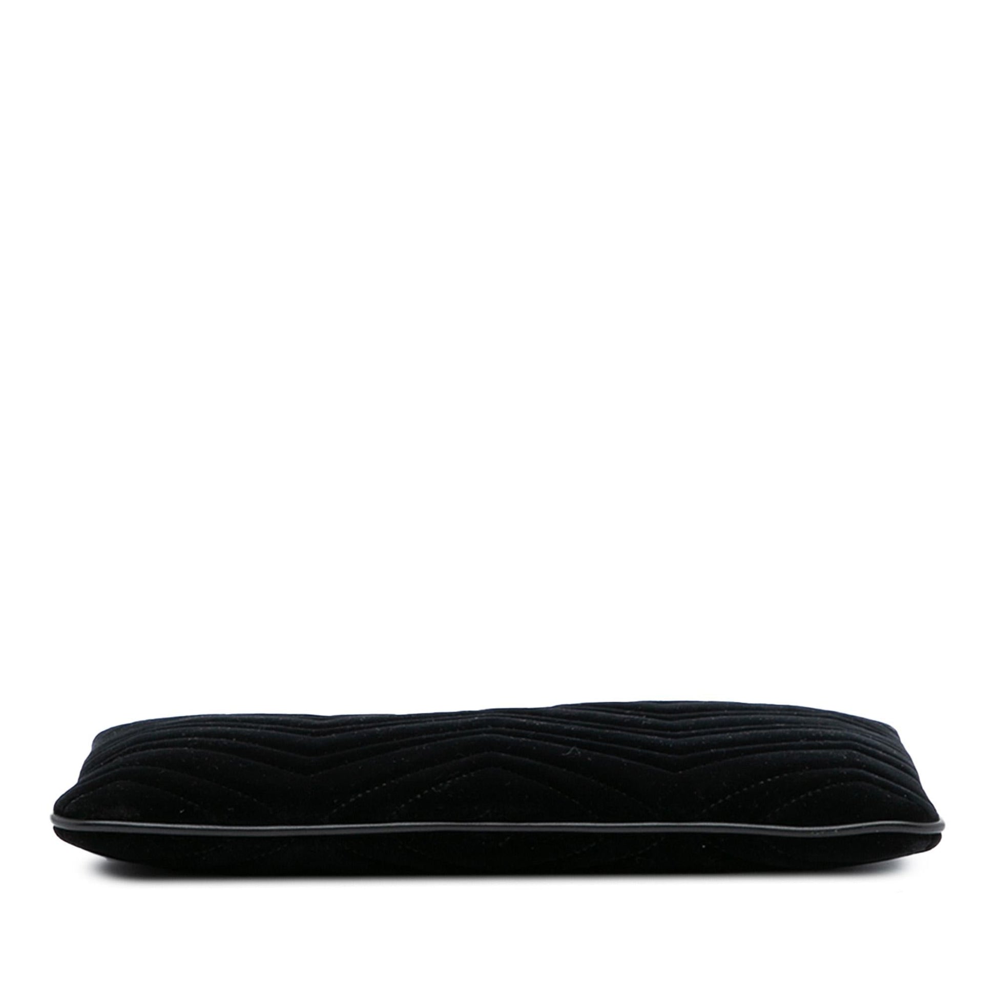 Gucci GG Marmont Matelasse Velvet Clutch