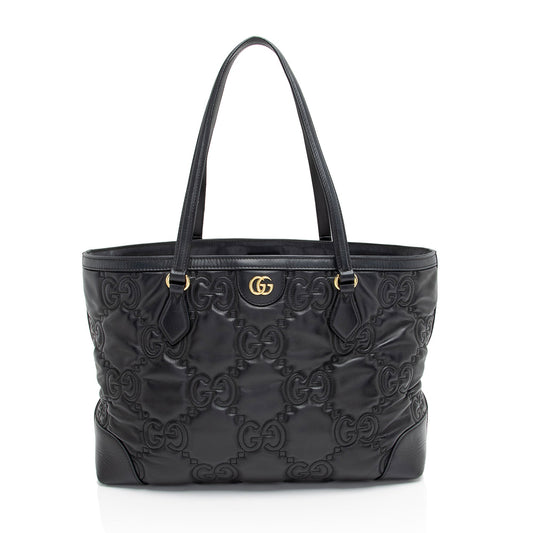 Gucci Leather Canvas Tote