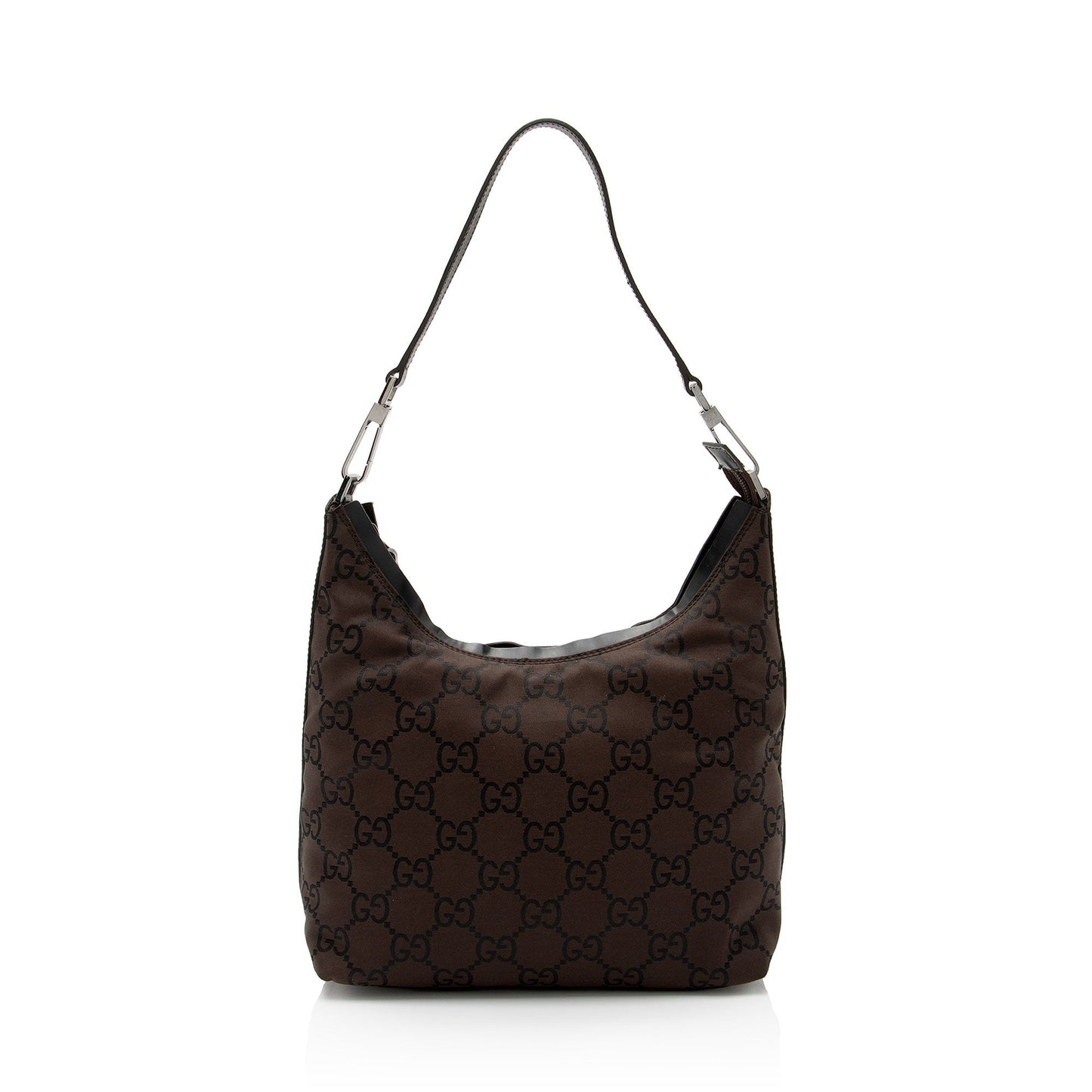 Gucci Nylon Leather Canvas Shoulder Bag