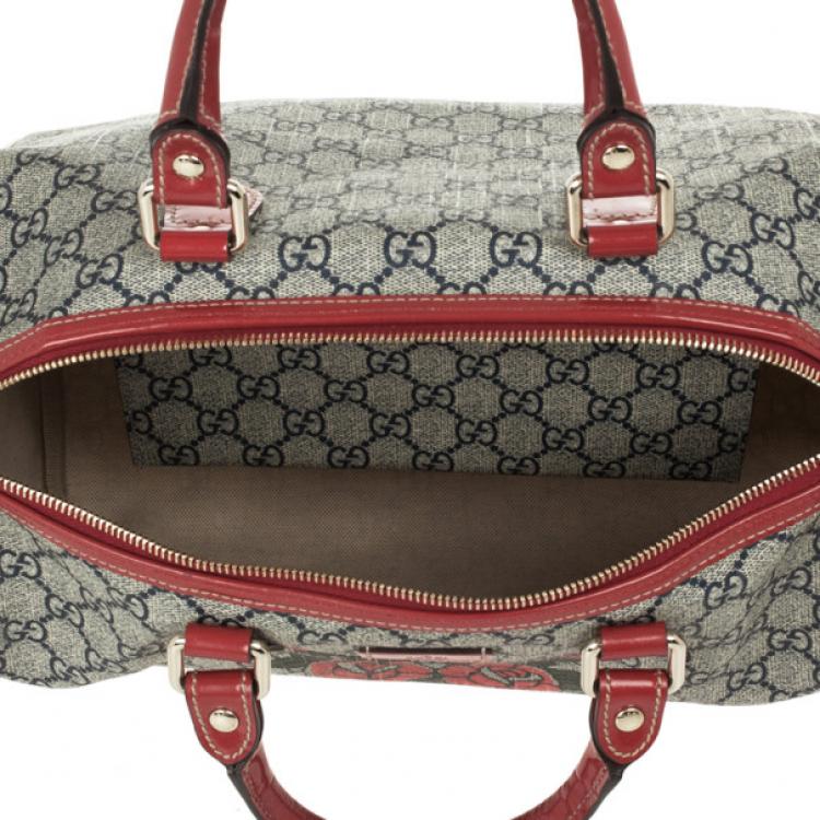 Gucci Monogram Caro Leather Canvas Handbag