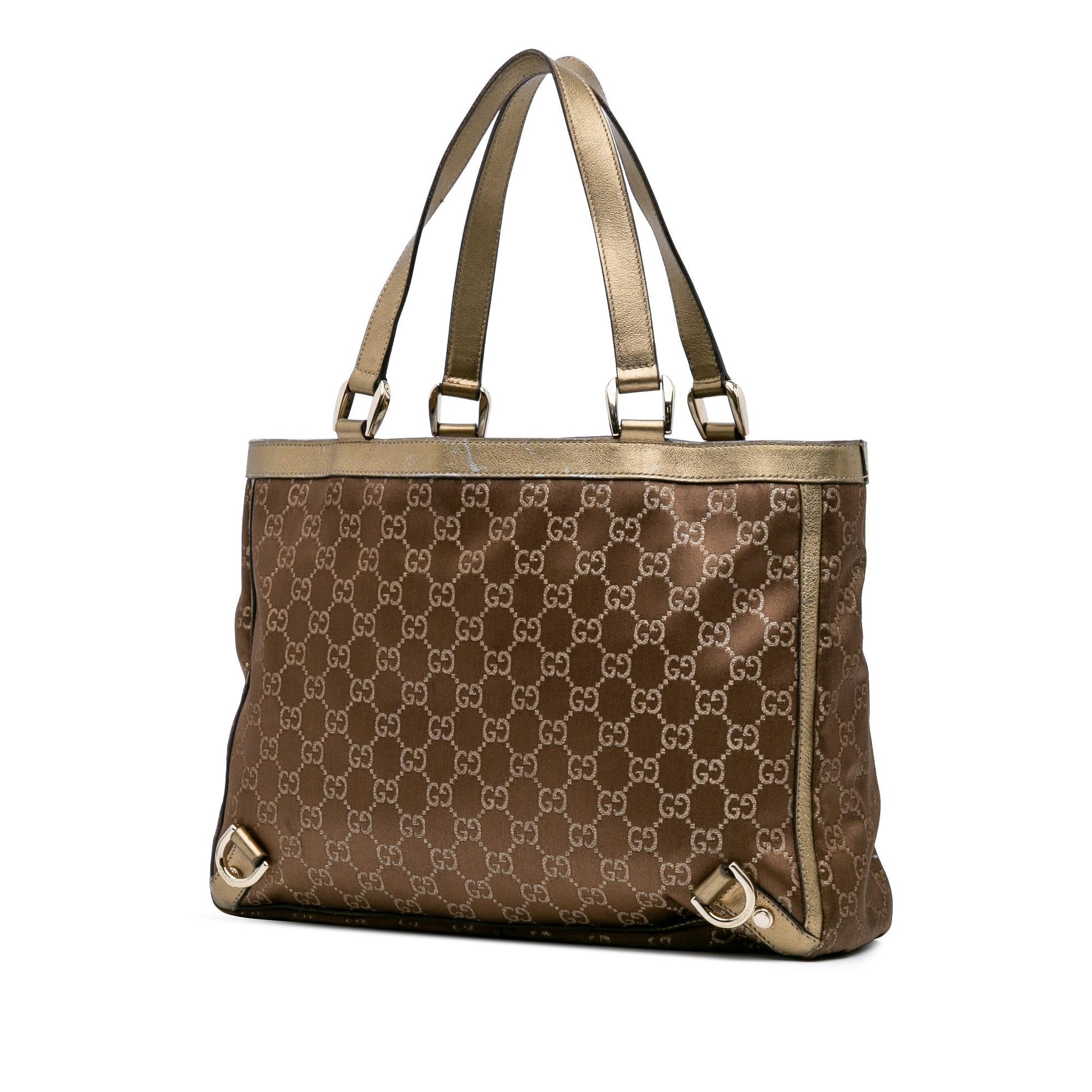 Gucci GG Satin Abbey D Ring Tote