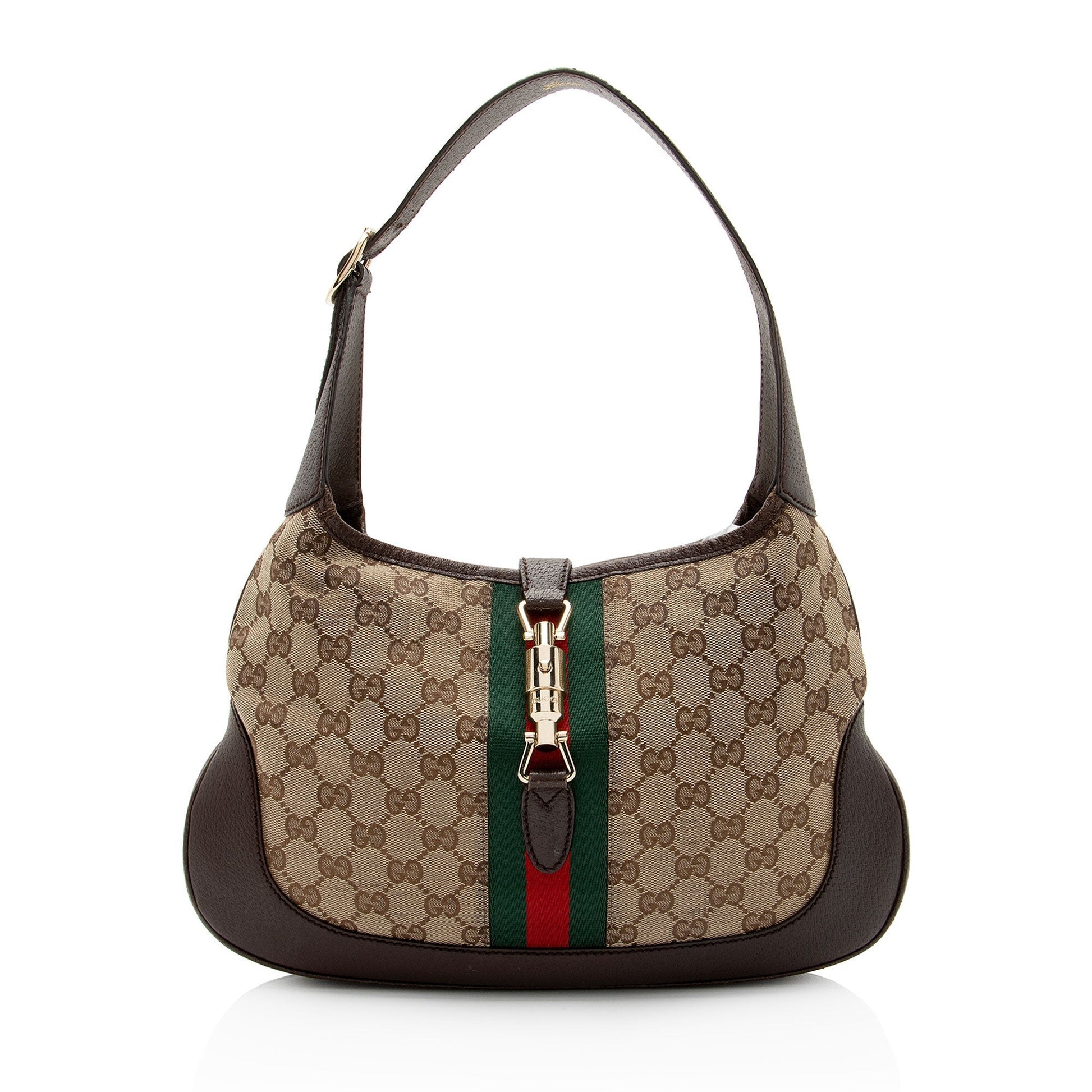 Gucci Nylon Leather Canvas Shoulder Bag