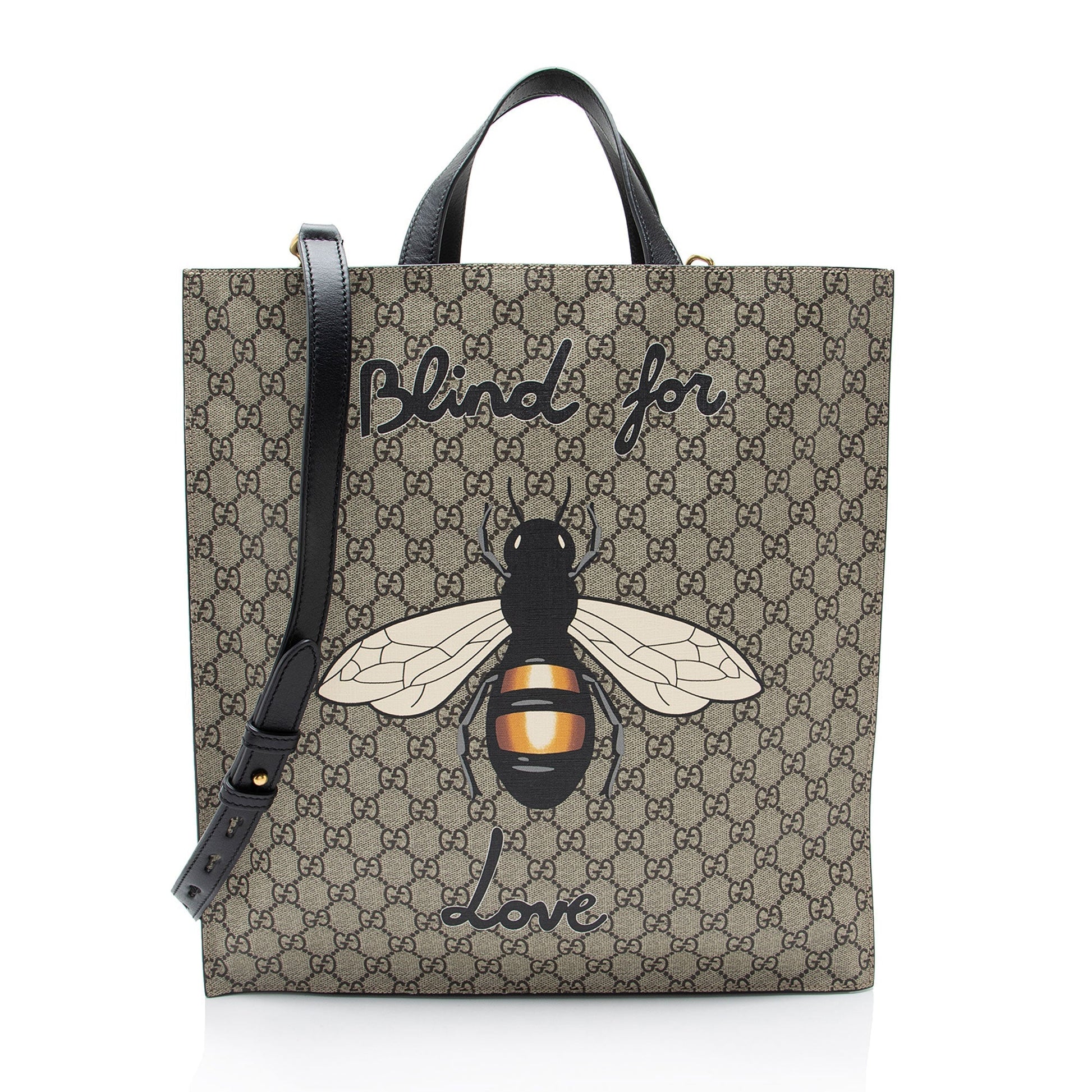 Gucci GG Supreme Bee Blind For Love Tote