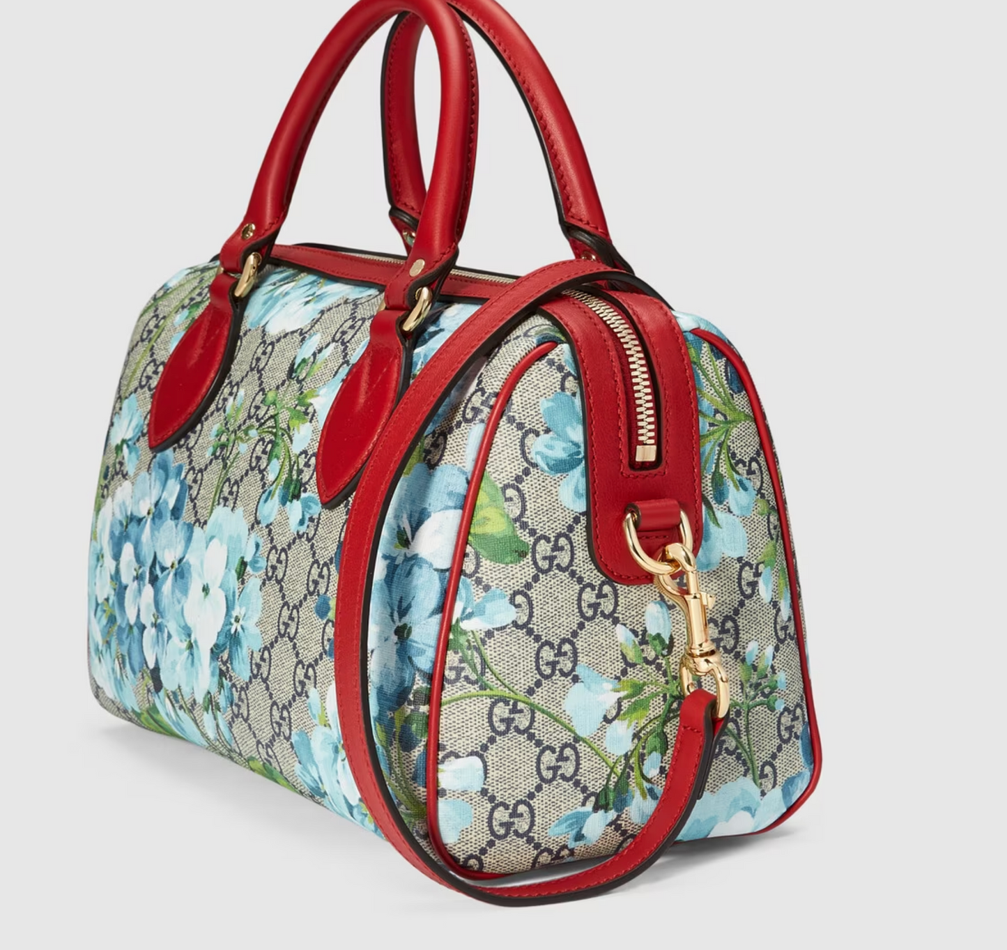 Gucci Monogram Caro Leather Canvas Shoulder Bag