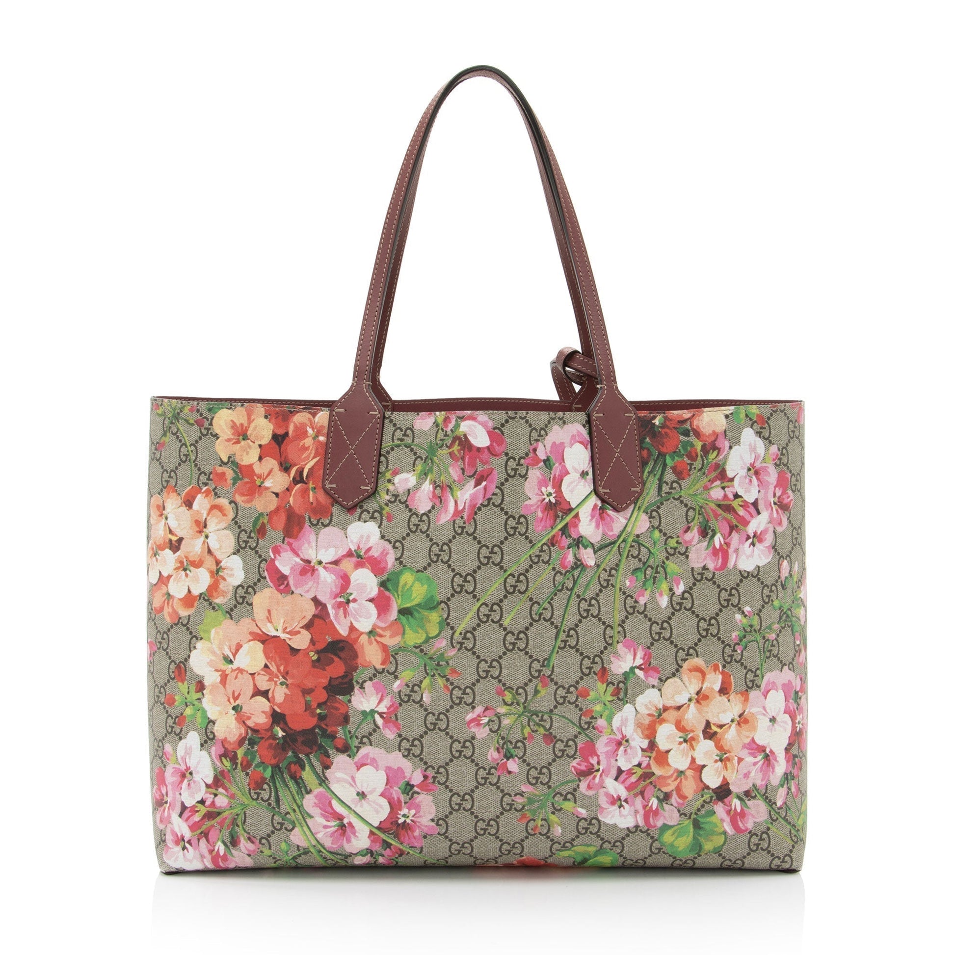 Gucci Leather Canvas Tote