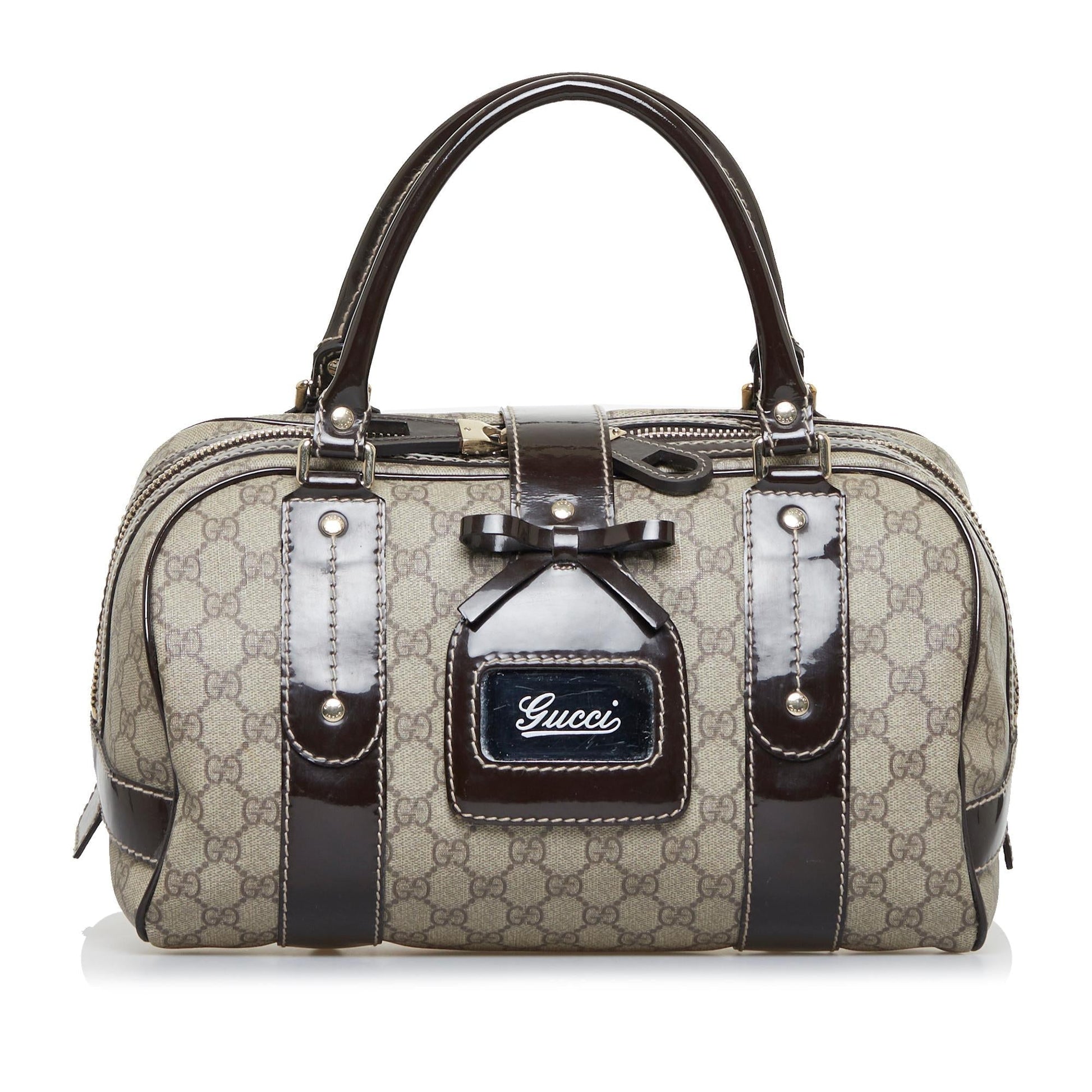 Gucci GG Supreme Boston Bag (SHG-2aBLWM)