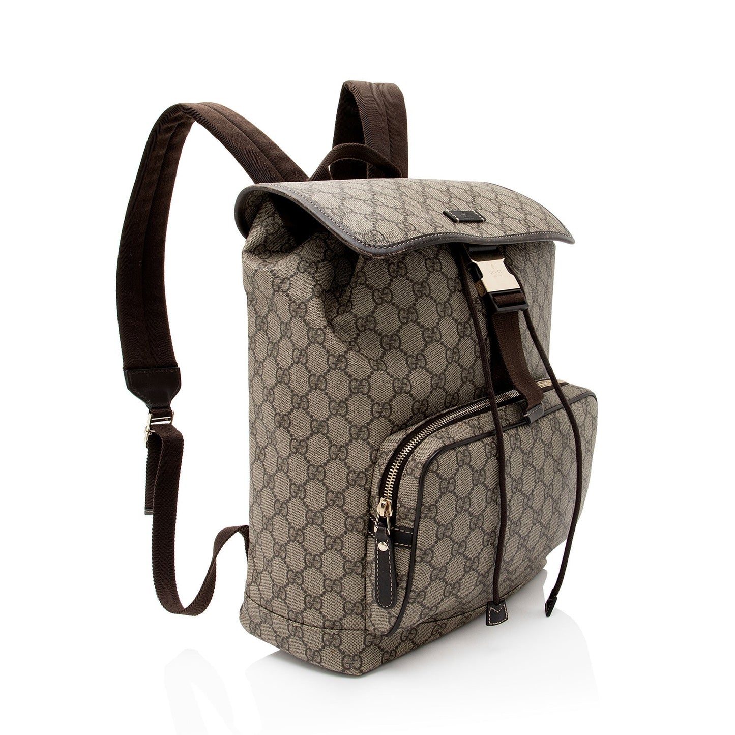 Gucci Leather Canvas Shoulder Bag