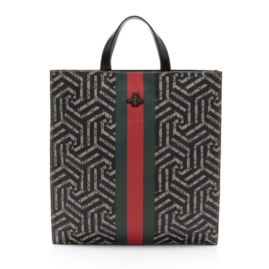 Gucci GG Supreme Caleido Web Soft Tote