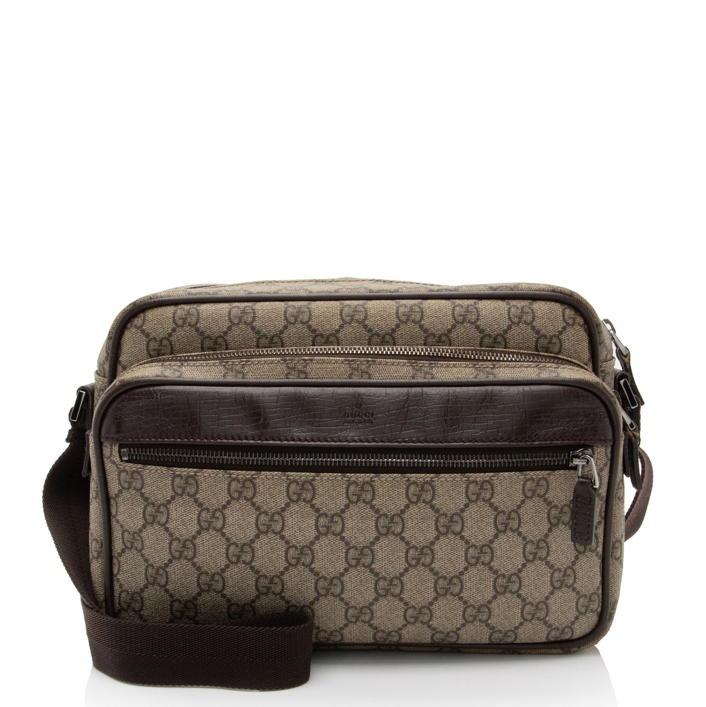 Gucci Nylon Leather Canvas Crossbody