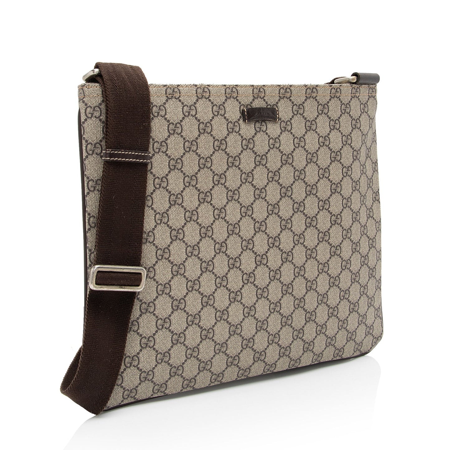 Gucci Nylon Leather Canvas Shoulder Bag