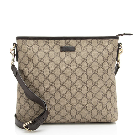 Gucci Leather Canvas Shoulder Bag