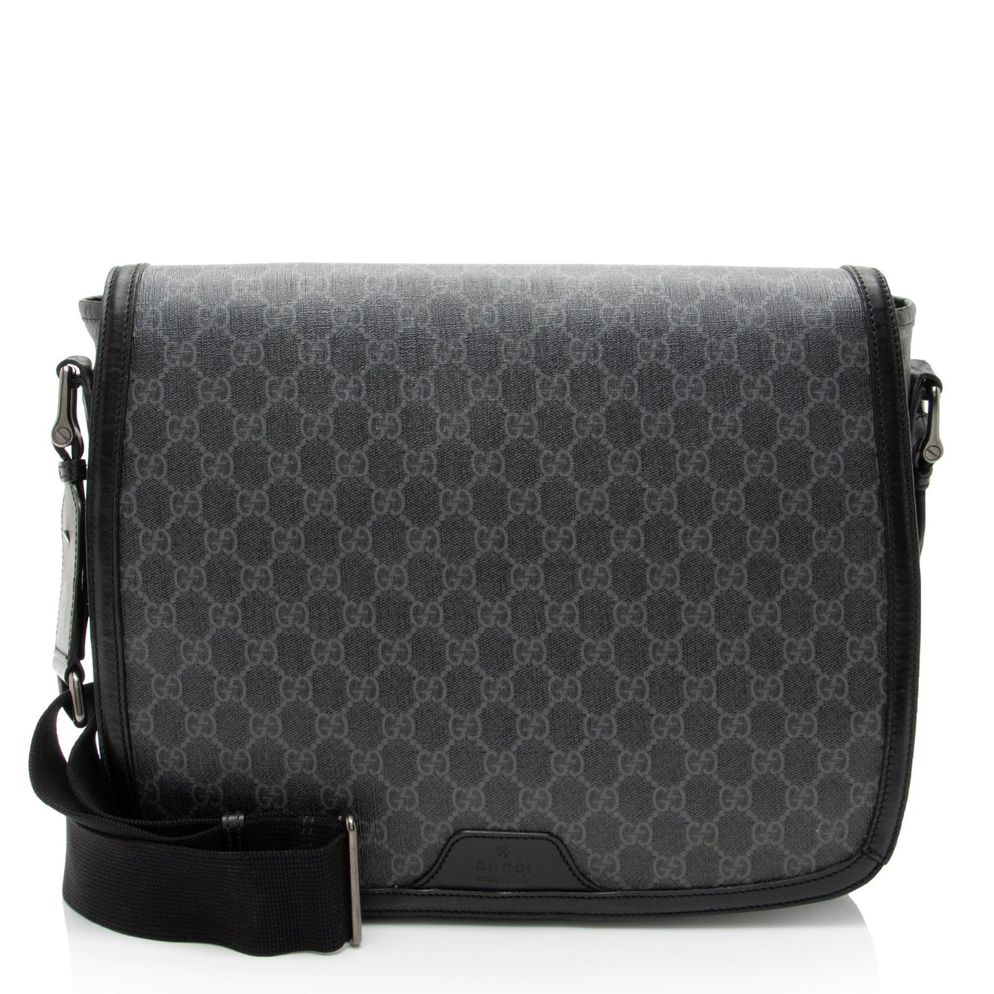 Gucci Nylon Leather Canvas Shoulder Bag