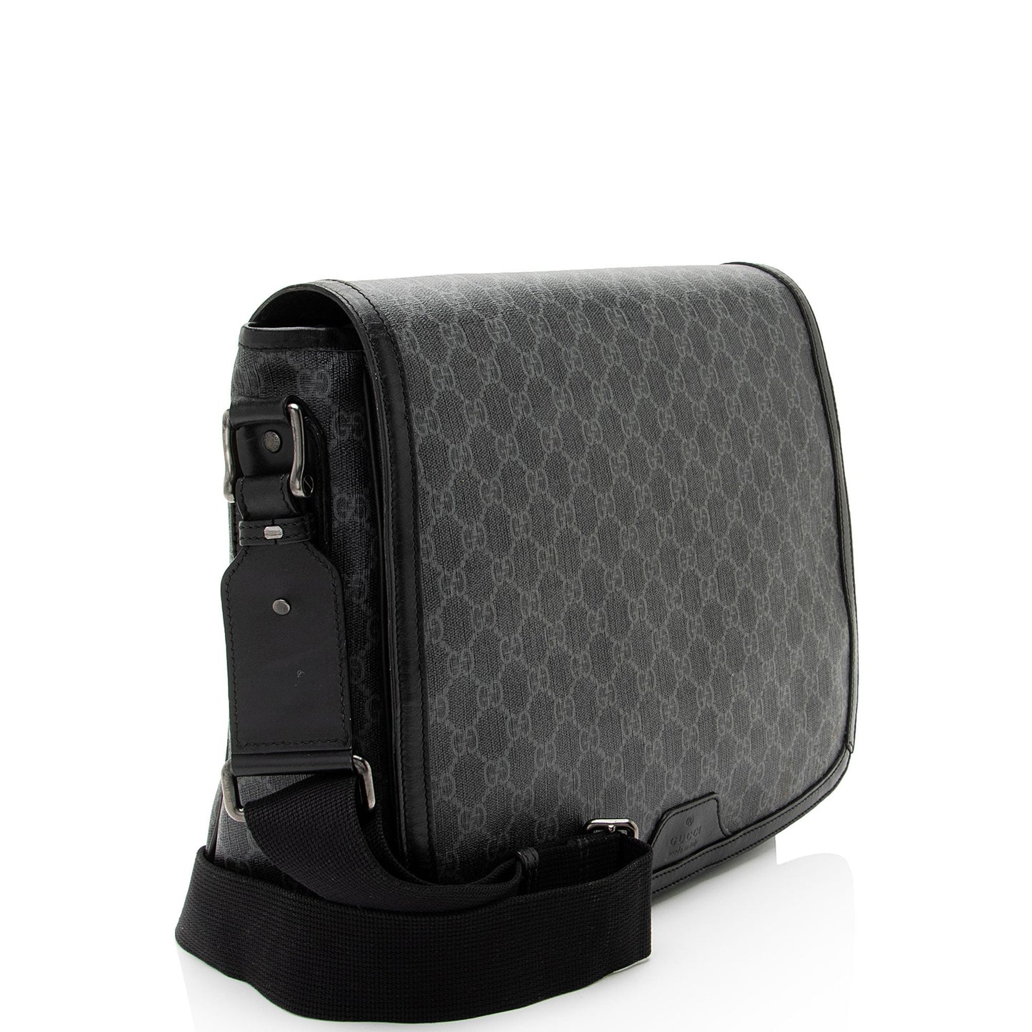 Gucci Nylon Leather Canvas Shoulder Bag