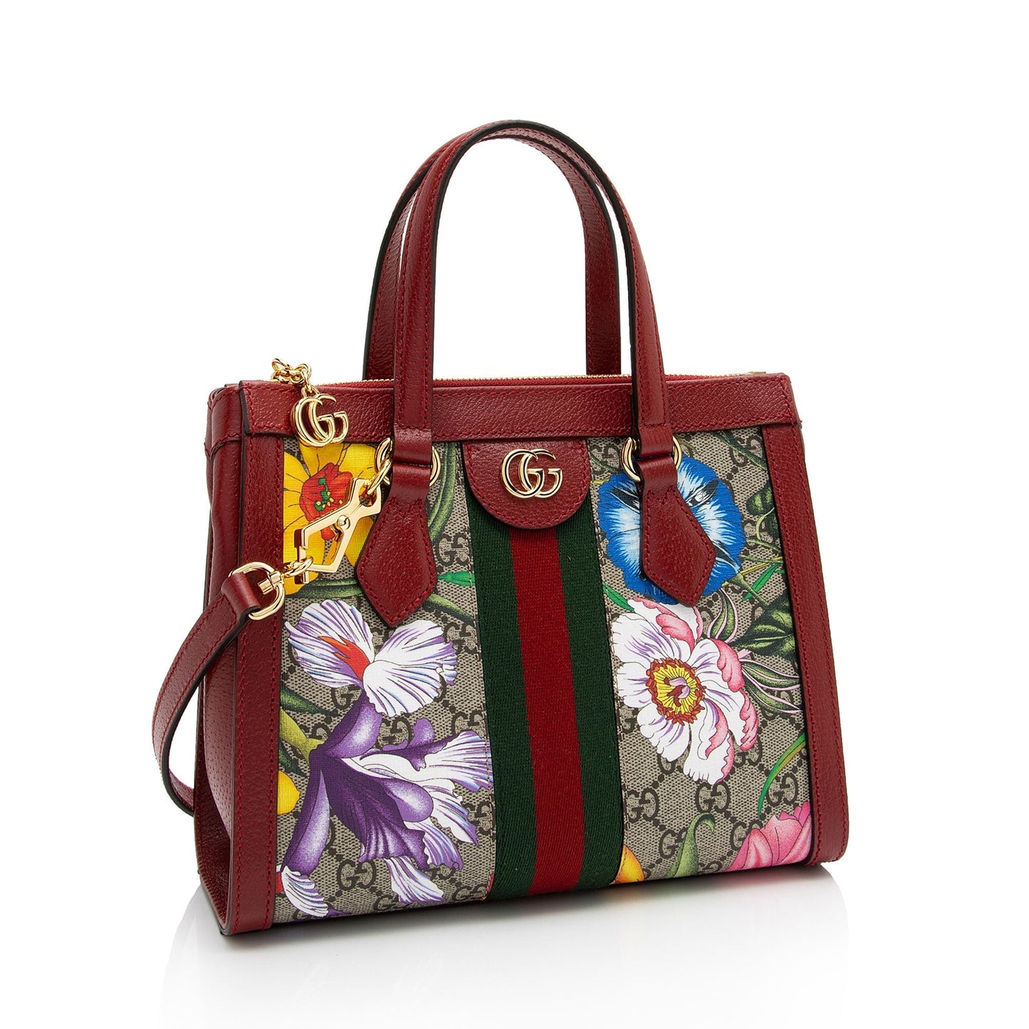 Gucci Nylon Leather Canvas Tote
