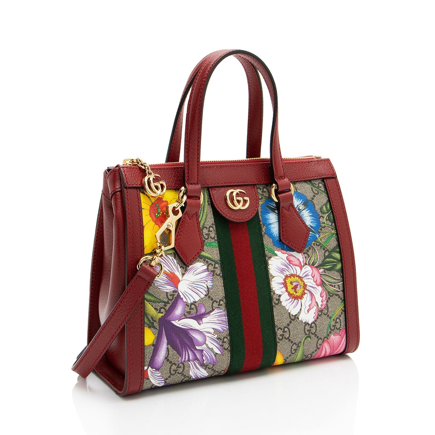 Gucci GG Supreme Flora Ophidia Small Tote (SHF-LiY5iE)