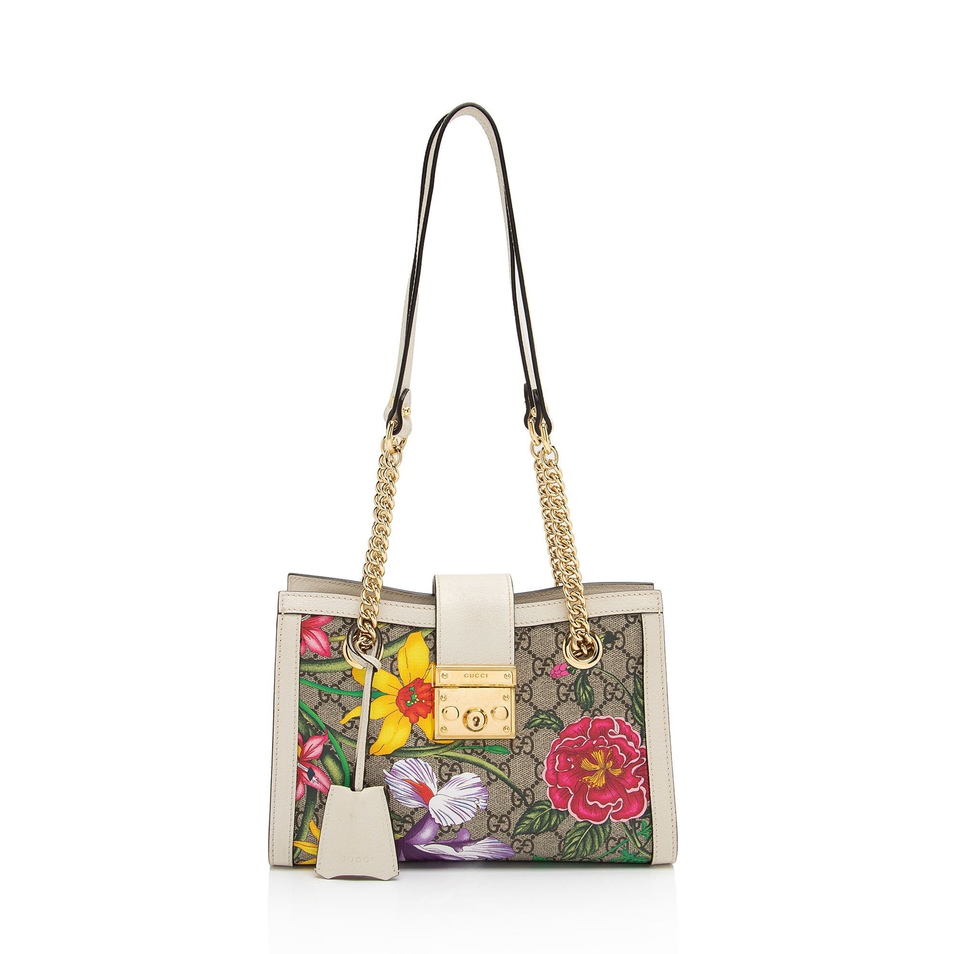 Gucci Leather Canvas Tote