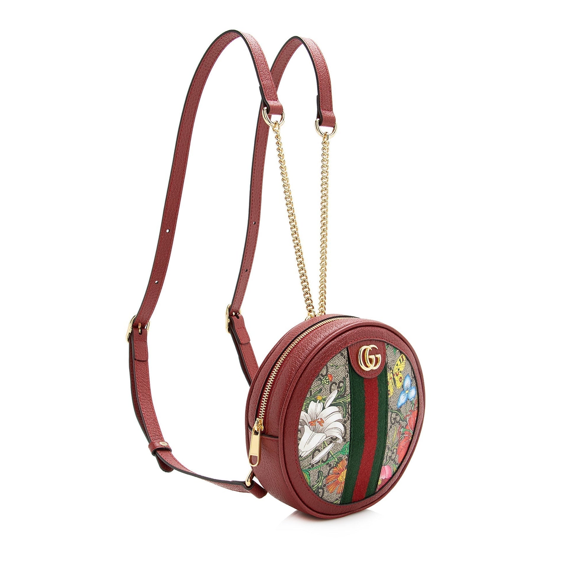 Gucci GG Supreme Leather Nylon Shoulder Bag
