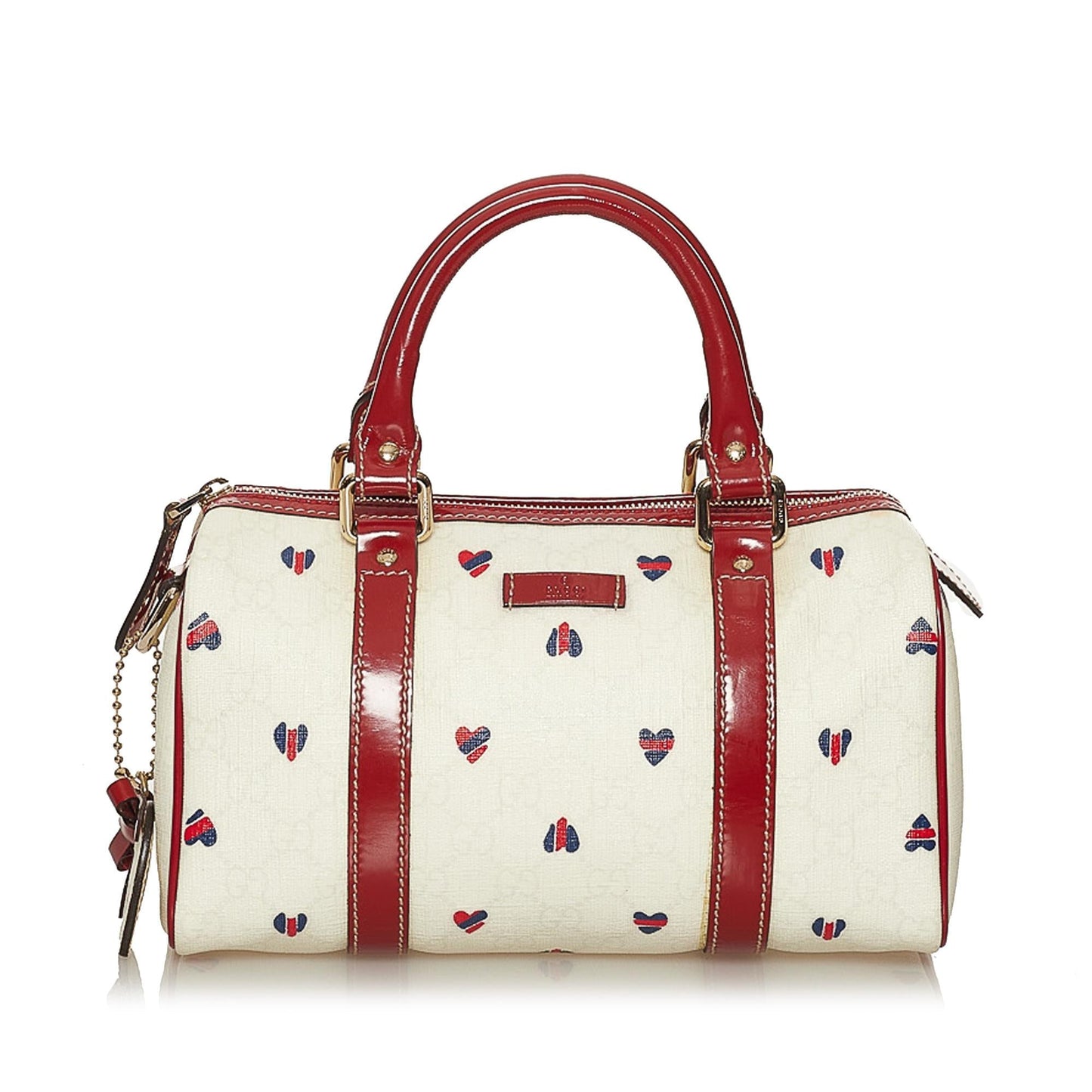 Gucci GG Supreme Leather Canvas Boston Bag