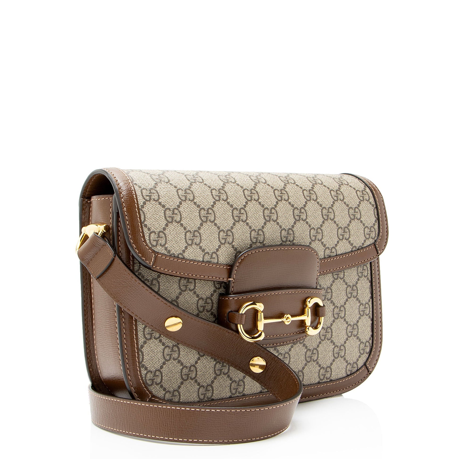Gucci GG Supreme Horsebit 1955 Medium Shoulder Bag