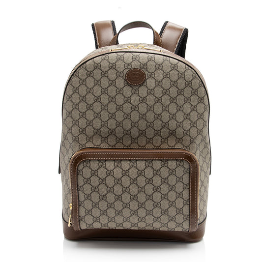 Gucci Nylon Leather Canvas Shoulder Bag