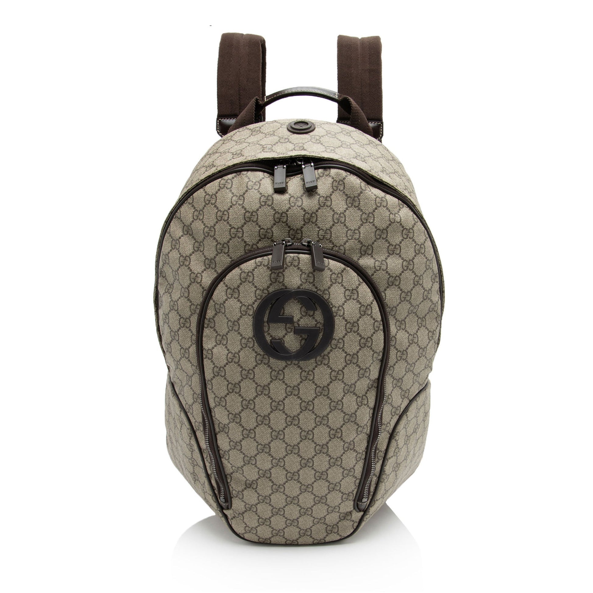 Gucci Nylon Leather Canvas Shoulder Bag