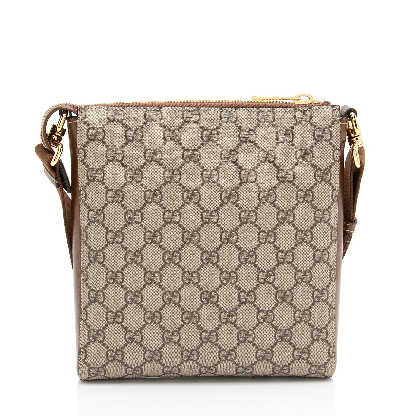 Gucci Nylon Leather Canvas Shoulder Bag