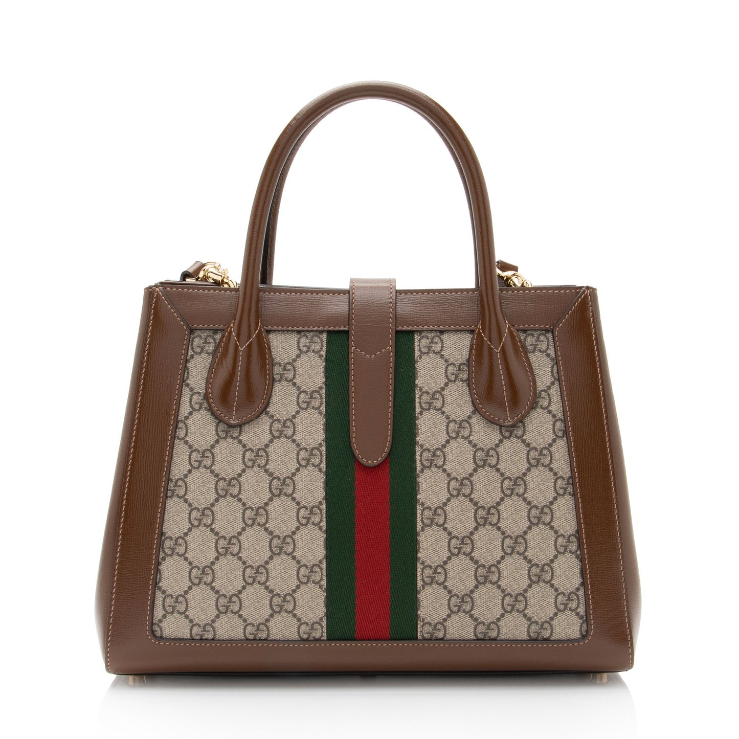 Gucci Nylon Leather Canvas Tote