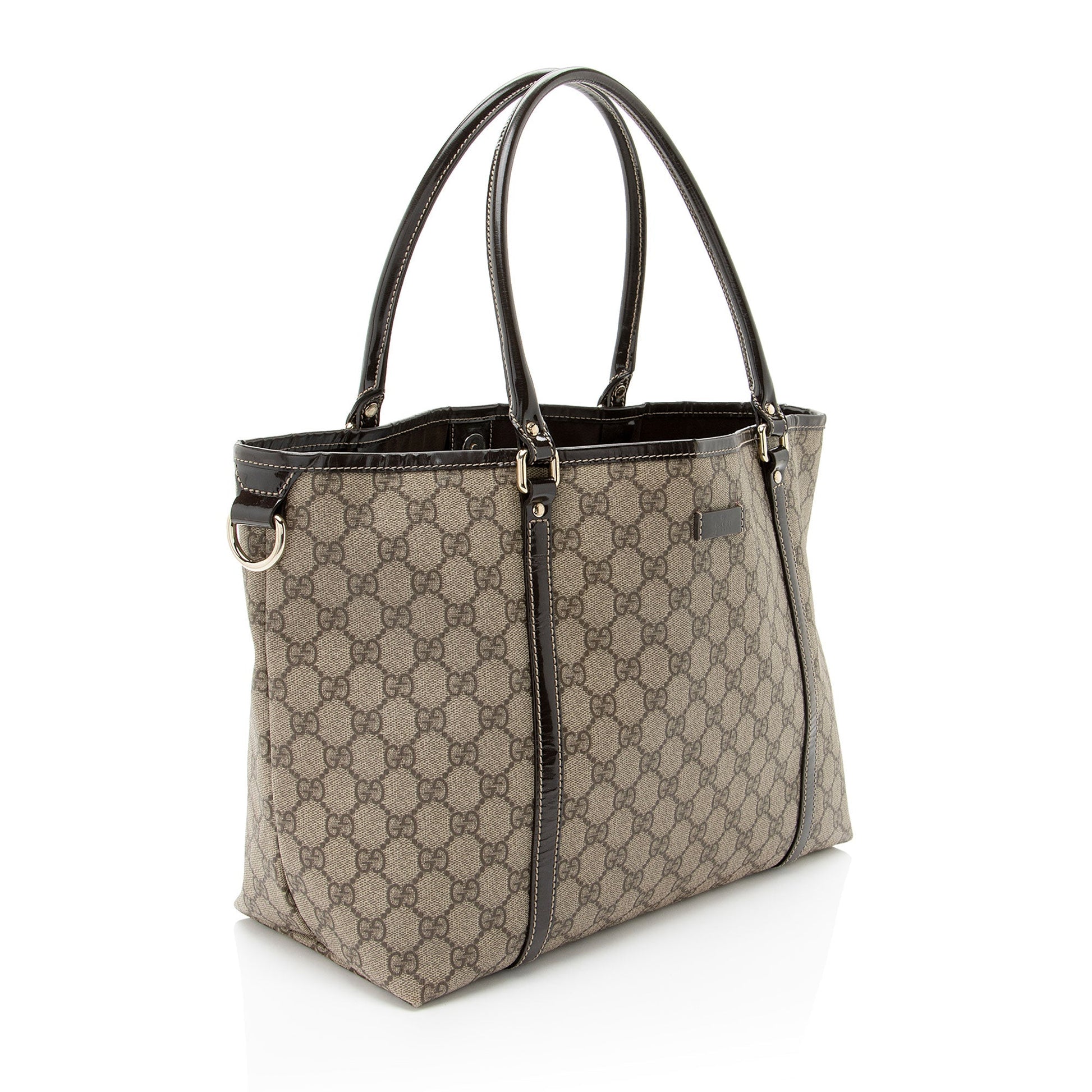 Gucci Leather Canvas Tote