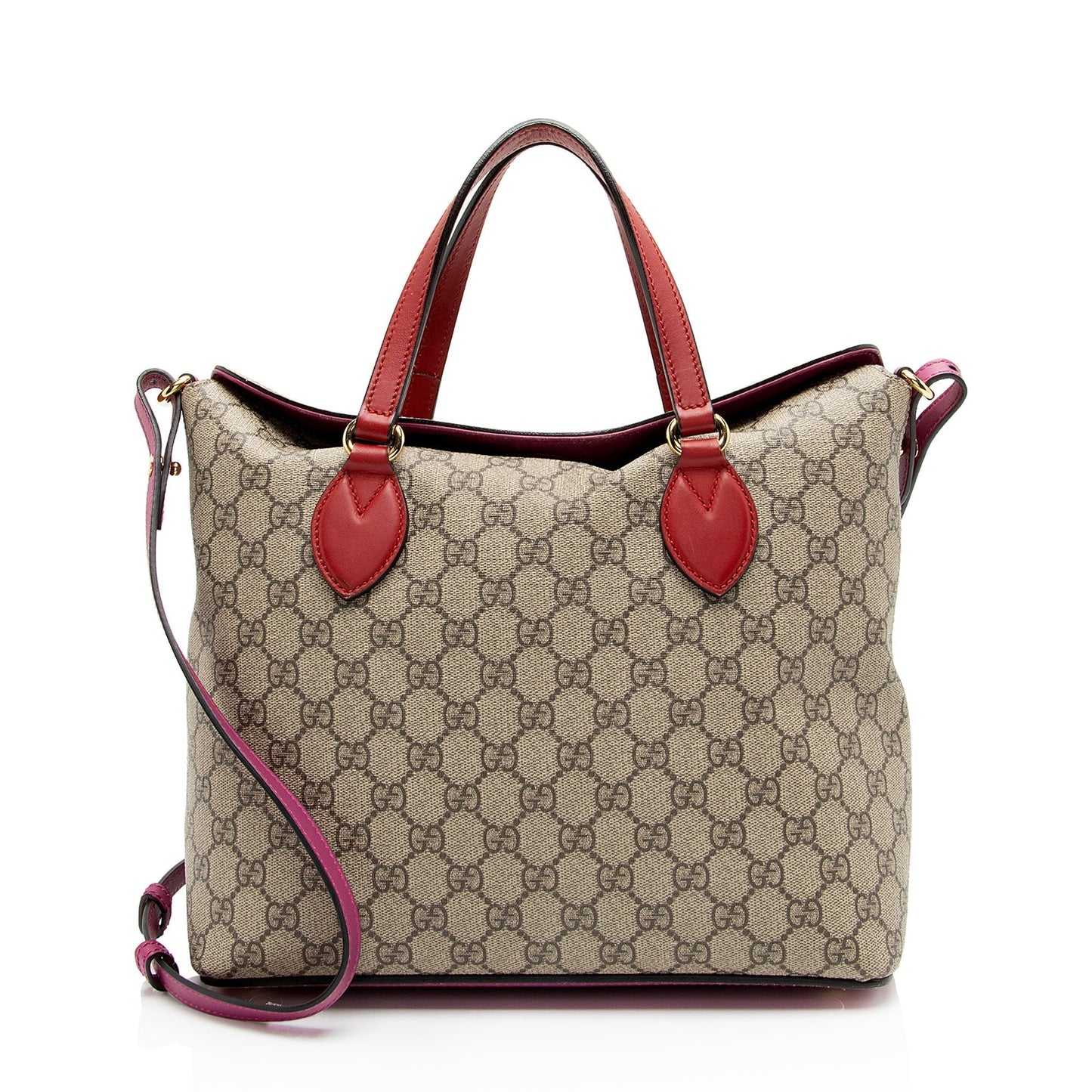 Gucci Leather Canvas Tote