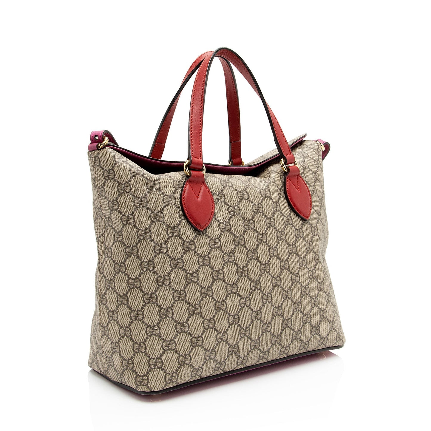 Gucci Leather Canvas Tote