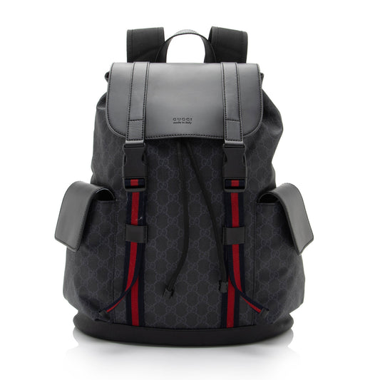 Gucci Nylon Leather Canvas Shoulder Bag