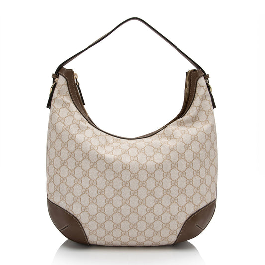 Gucci Leather Canvas Shoulder Bag
