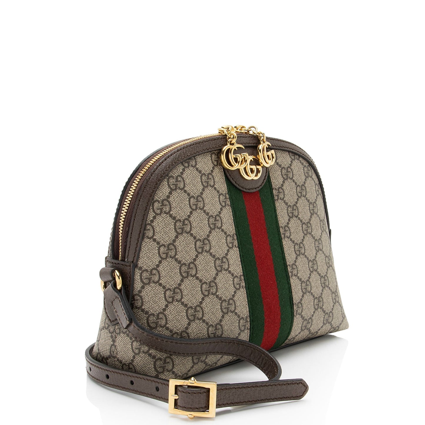 Gucci Nylon Leather Canvas Shoulder Bag