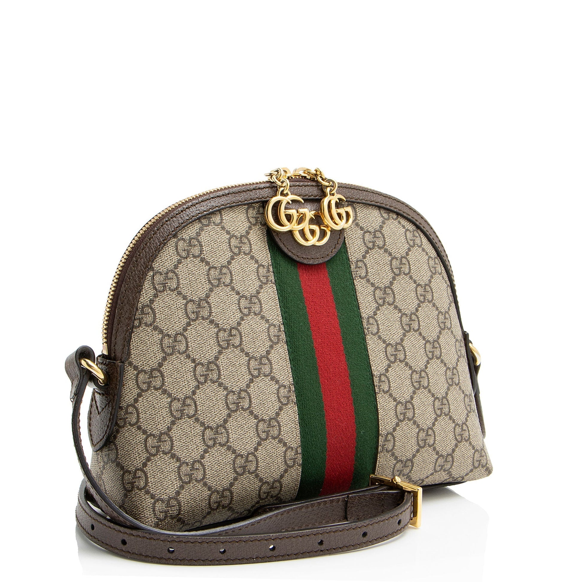 Gucci Nylon Leather Canvas Shoulder Bag