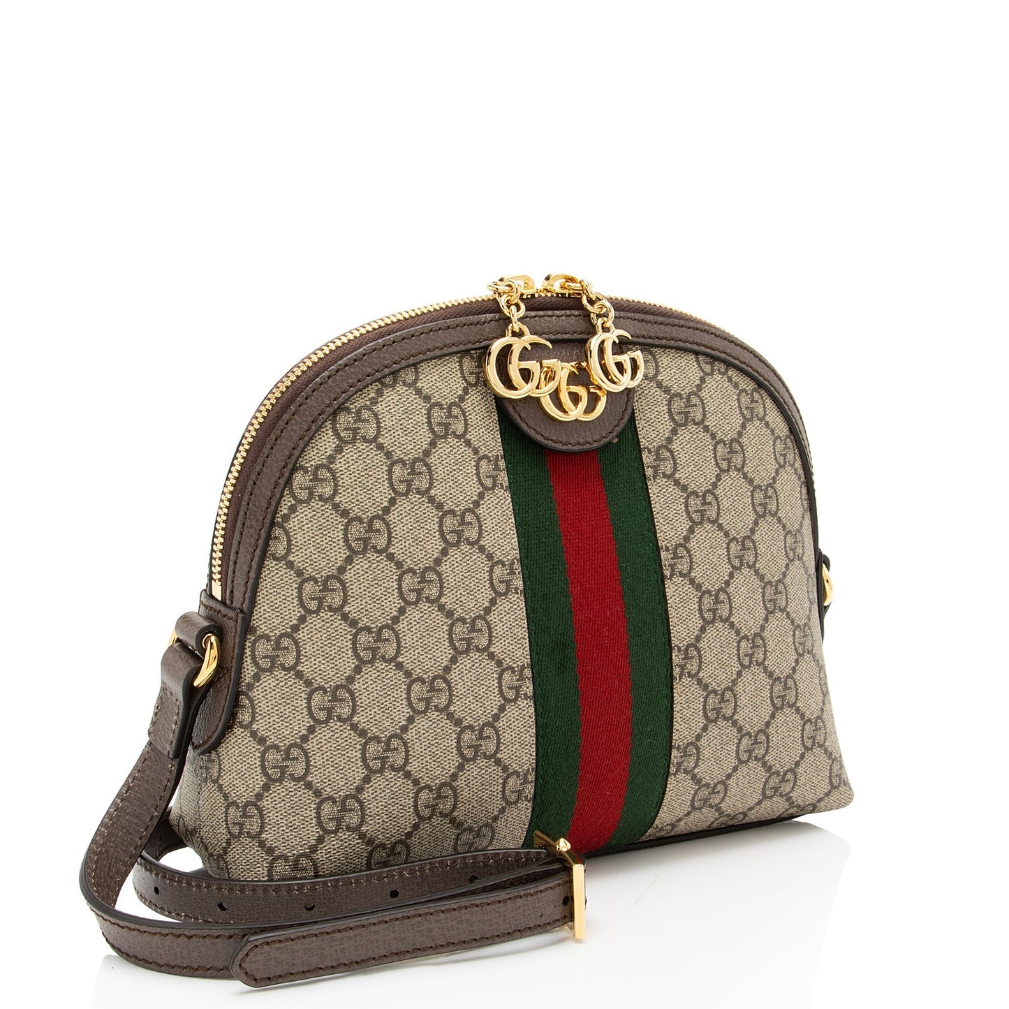 Gucci Nylon Leather Canvas Shoulder Bag
