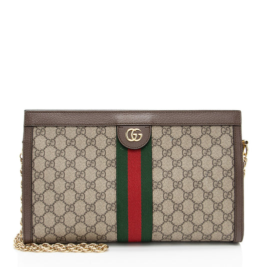 Gucci GG Supreme Ophidia Large Chain Shoulder Bag