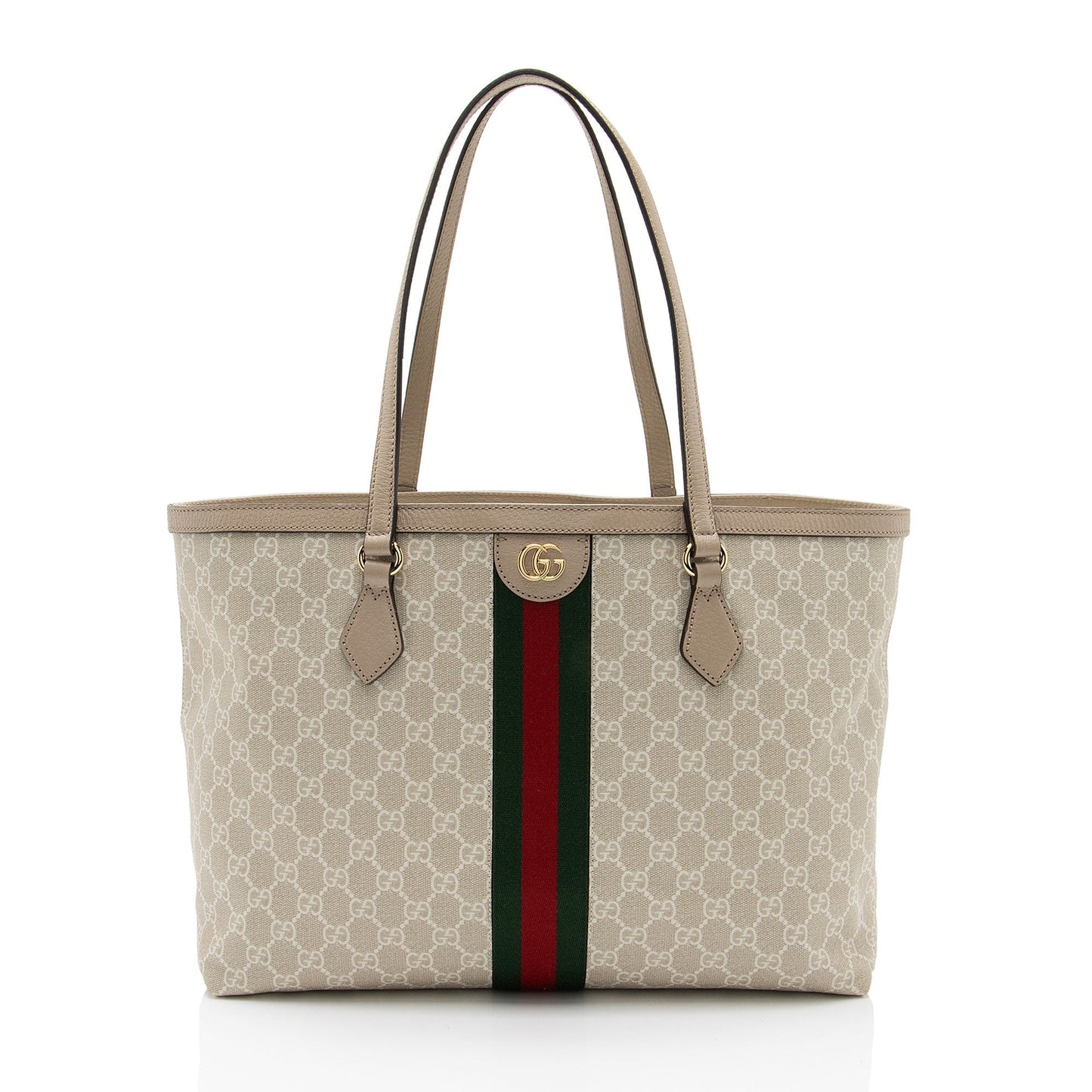 Gucci Nylon Leather Canvas Tote
