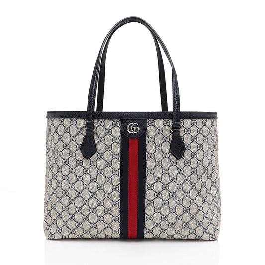 Gucci Nylon Leather Canvas Tote