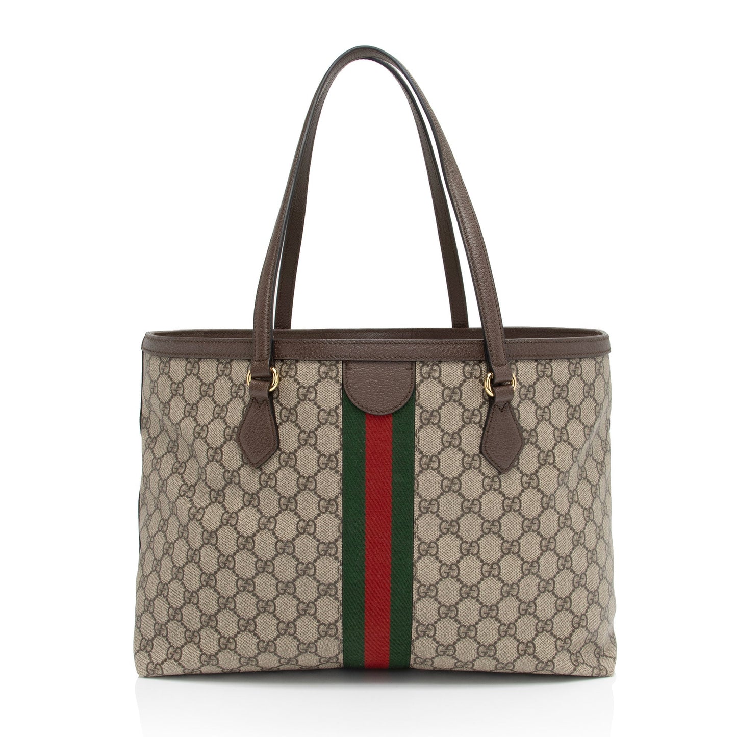 Gucci Nylon Leather Canvas Tote
