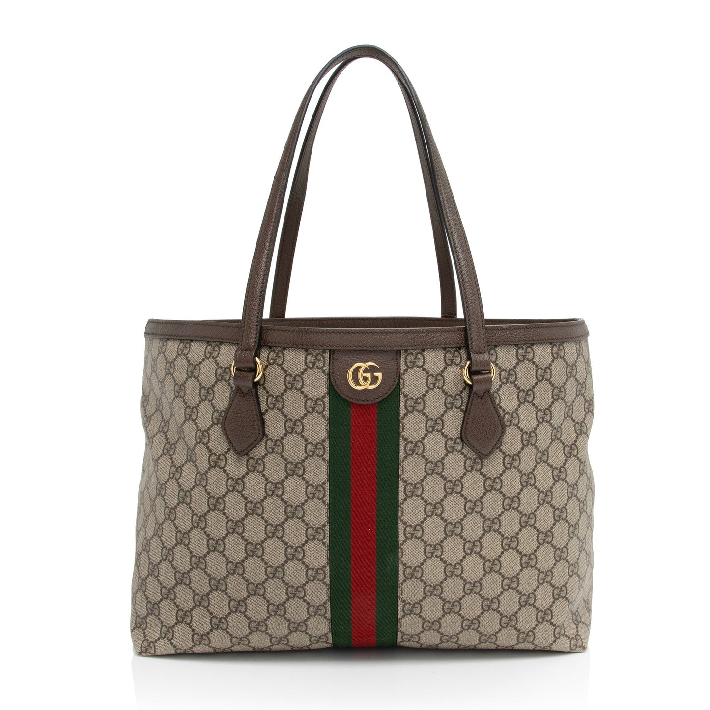 Gucci Nylon Leather Canvas Tote
