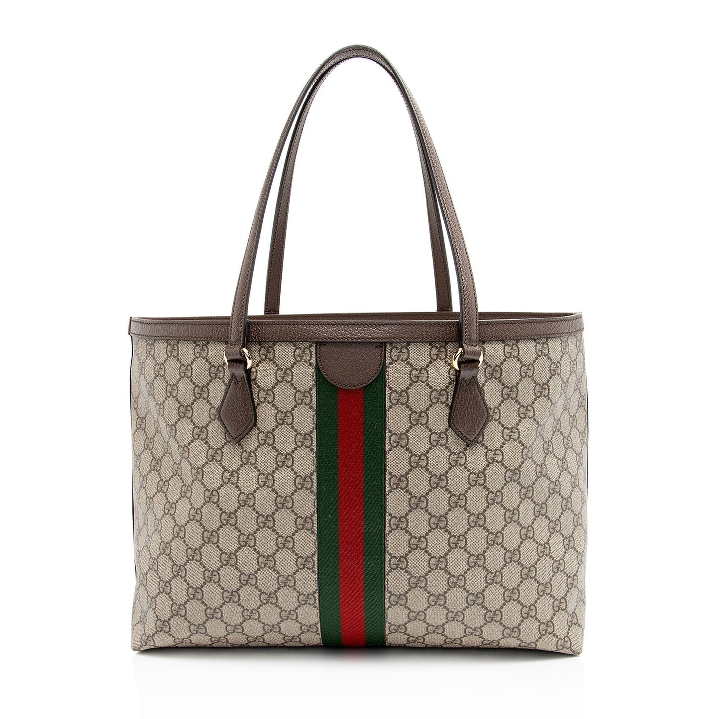 Gucci Nylon Leather Canvas Tote