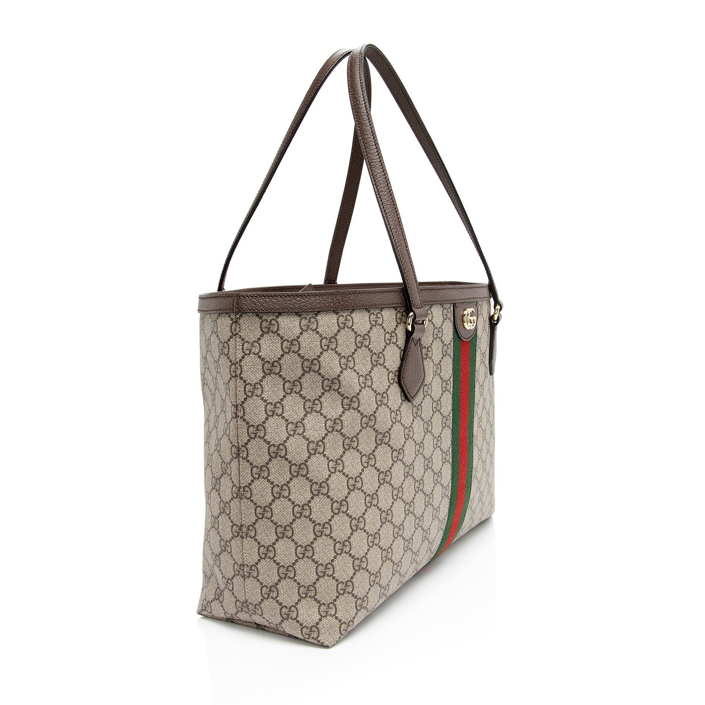 Gucci Nylon Leather Canvas Tote