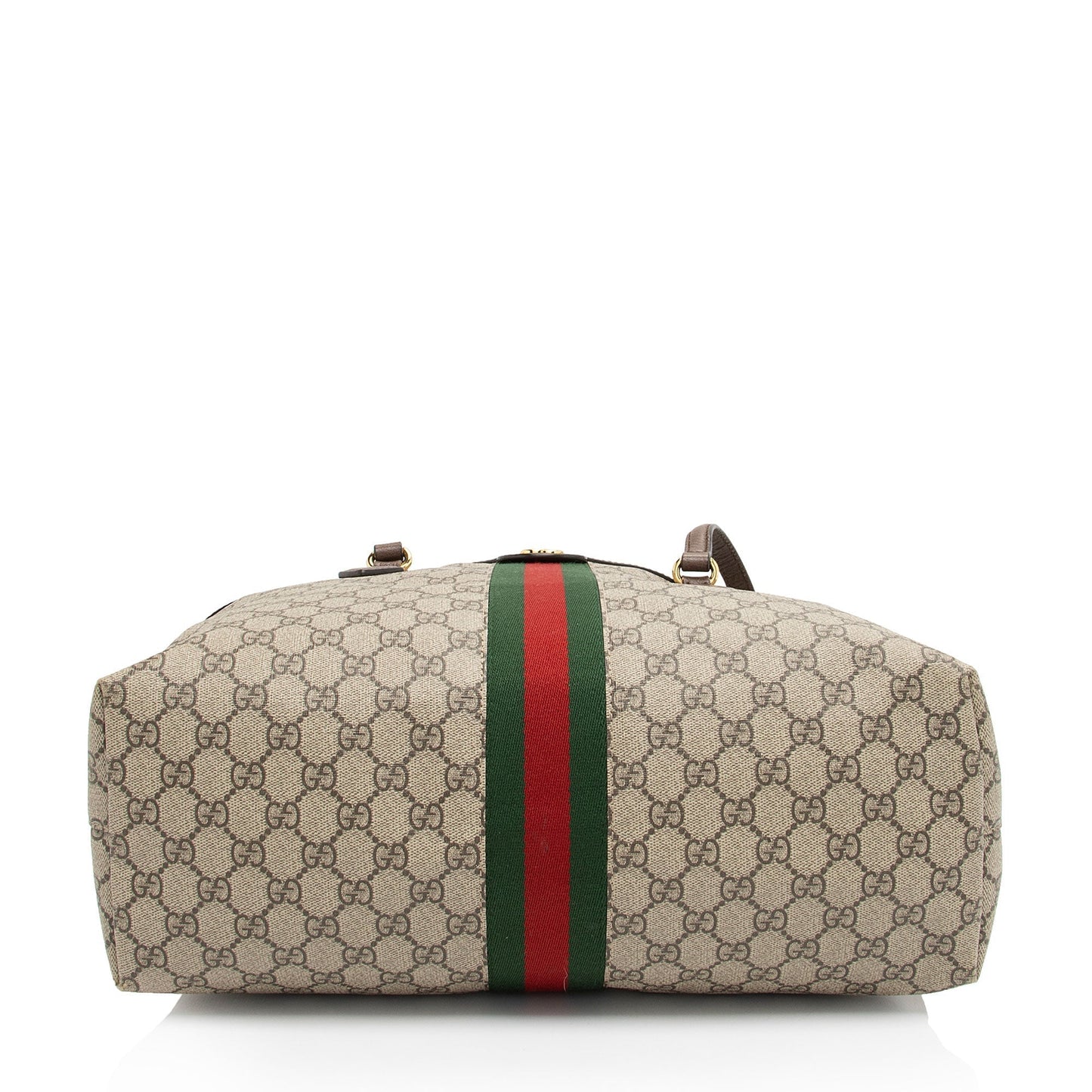 Gucci Nylon Leather Canvas Tote