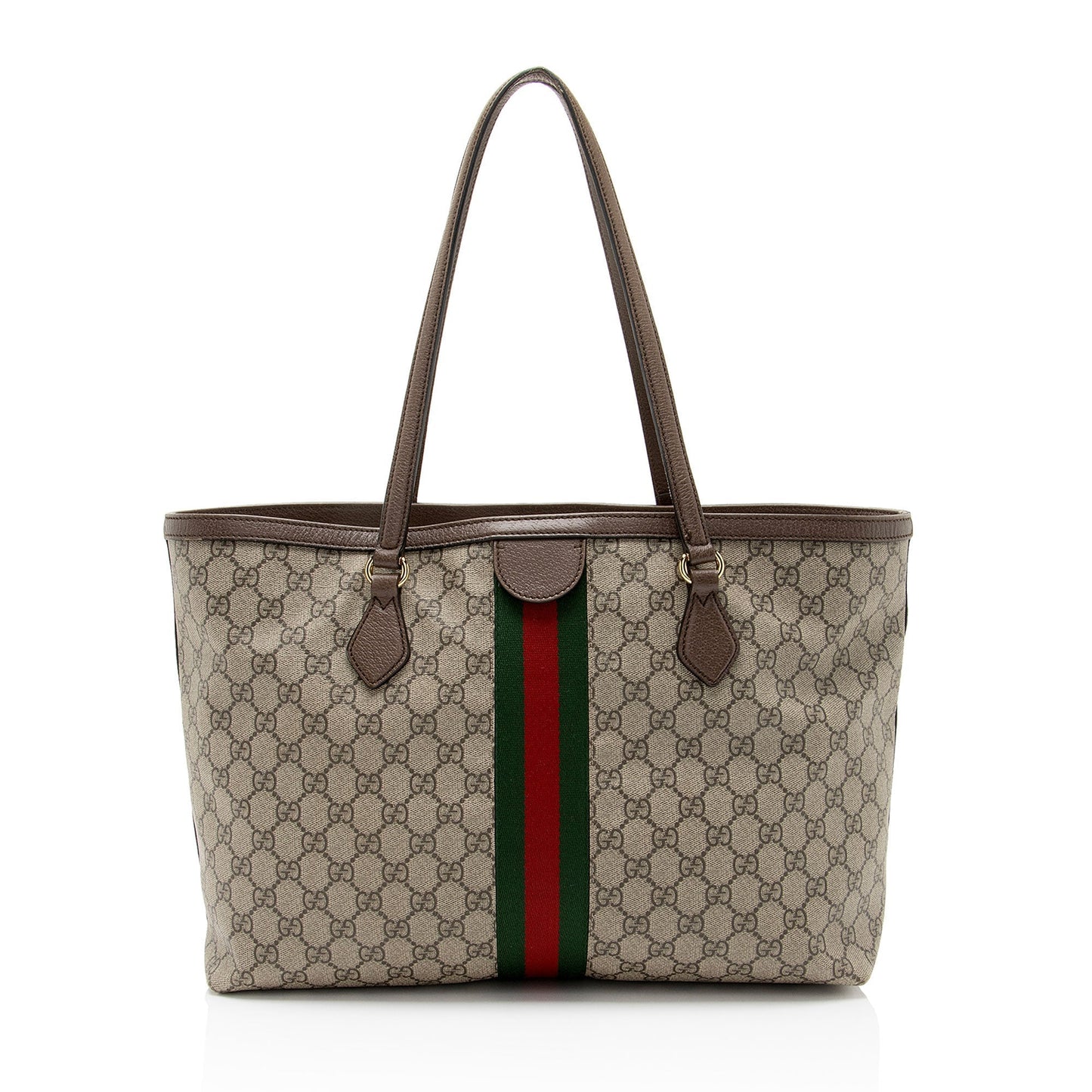Gucci Nylon Leather Canvas Tote
