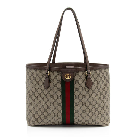 Gucci Leather Canvas Tote
